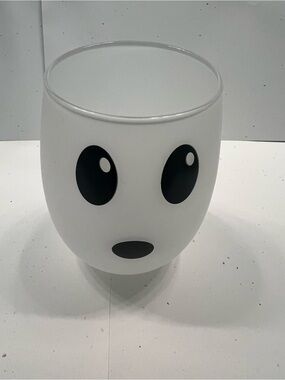 Etsy Halloween Frosted Glass Ghost Stemless Drinking Glass. Super Cute!